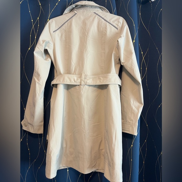 COLUMBIA Omniheat Womens Khaki Beige Double-Breasted Coat Trench Rain Jacket XS - Picture 4 of 7